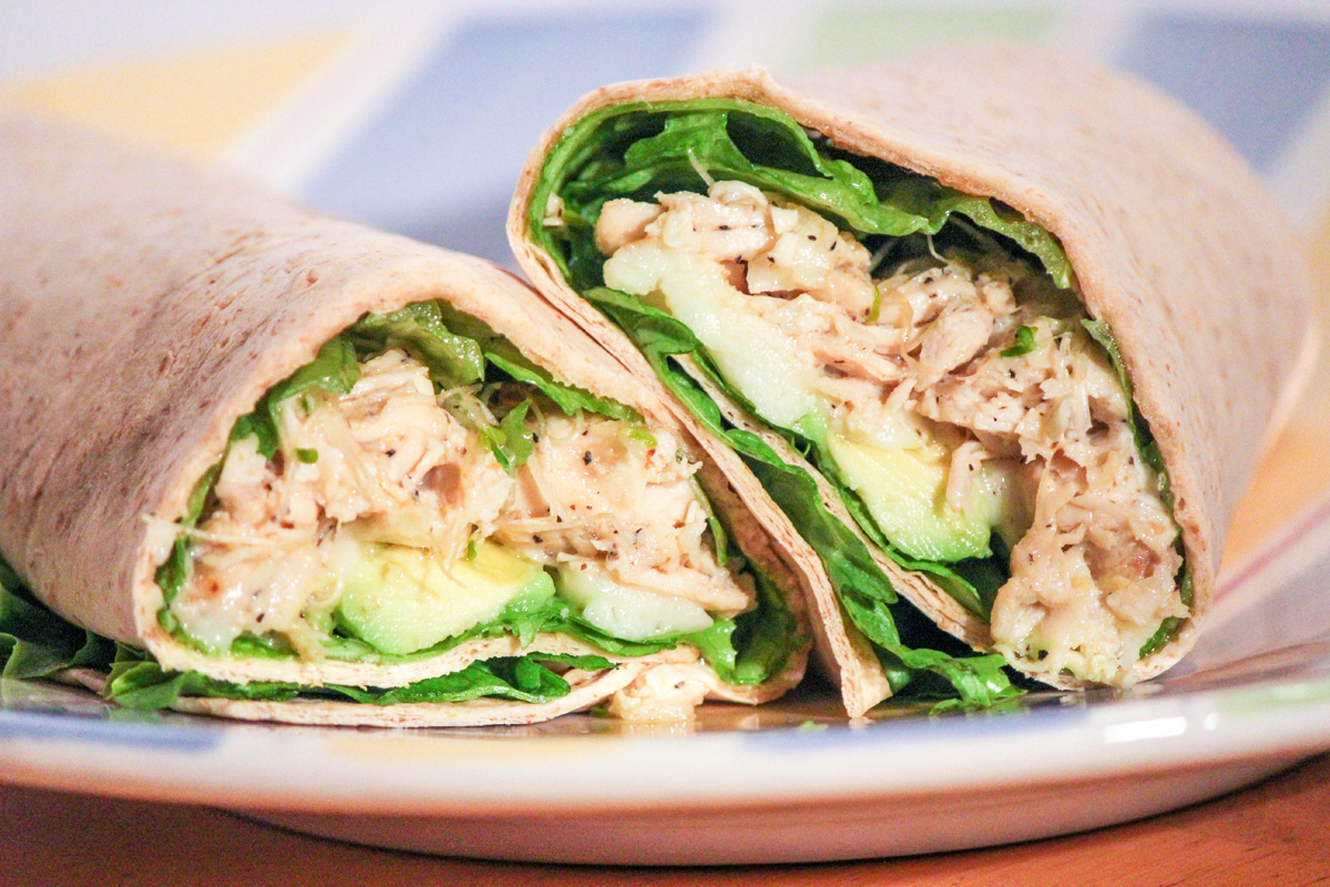 Lemon Pepper Chicken Wraps