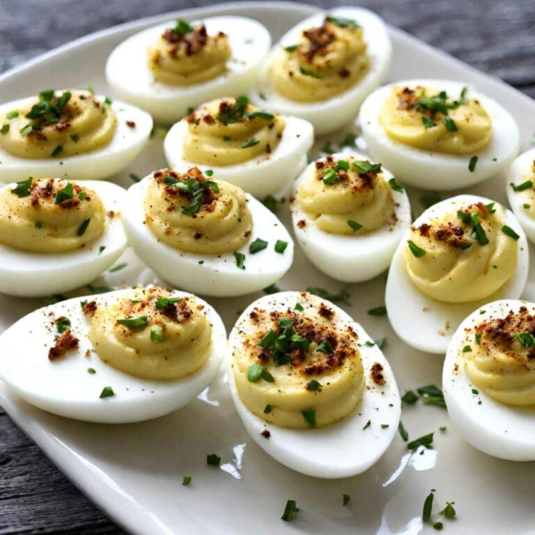 Lemon Pepper Deviled Eggs