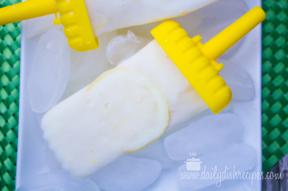Lemonade Yogurt Popsicles