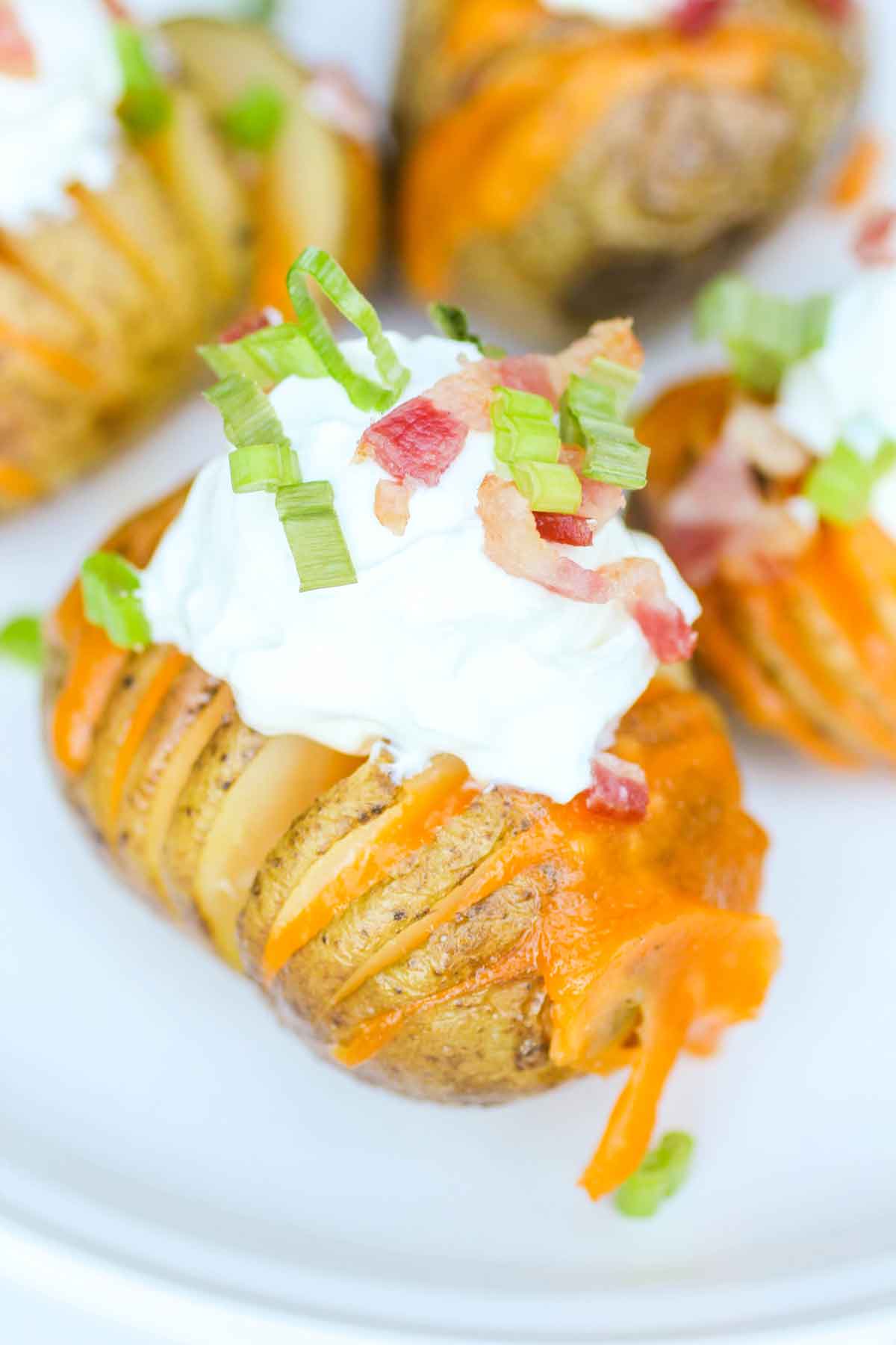 Loaded Hasselback Potatoes Mini Size