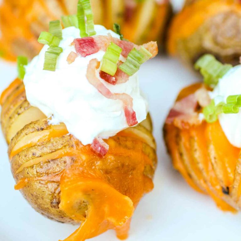 Loaded Hasselback Potatoes Mini Size