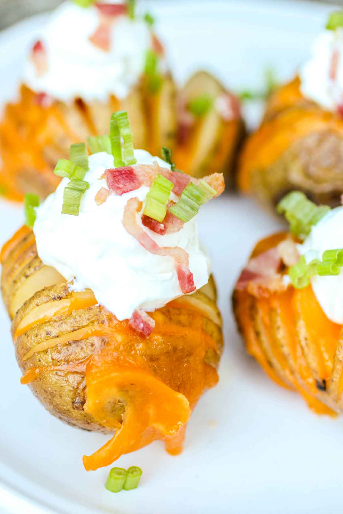 Loaded Hasselback Potatoes Mini Size