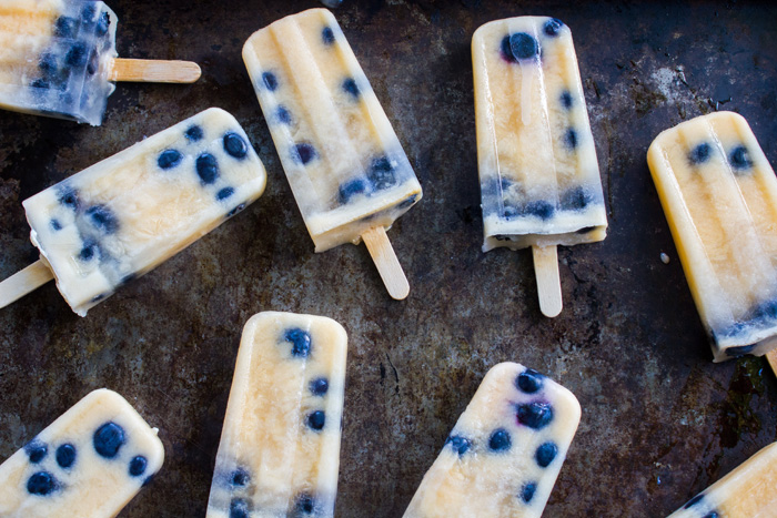 Mango Blueberry Popsicles