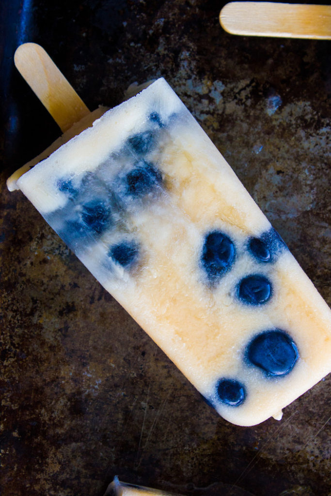 Mango Blueberry Popsicles