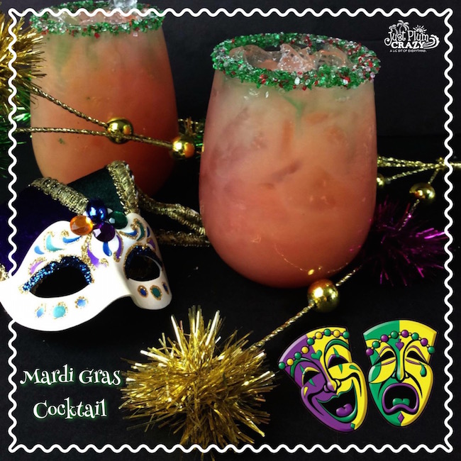 Fat Tuesday / Mardi Gras Cocktail Recipe | Just Plum Crazy