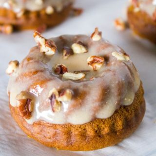 Mini Pumpkin Cakes with Spiced Buttermilk Glaze