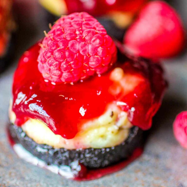 Mini Raspberry Cheesecakes Featured Image