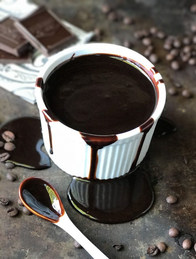 Fast Easy Mocha Fudge Sauce