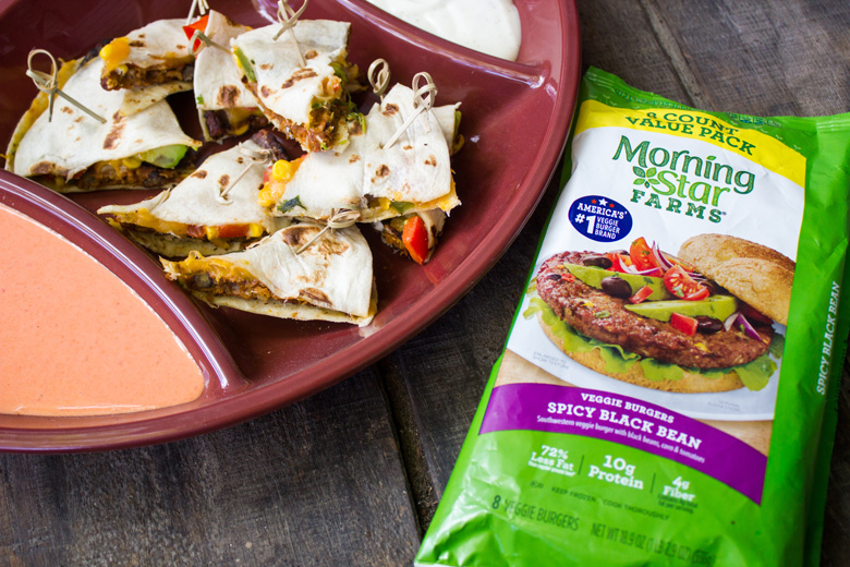 Spicy Black Bean Quesadilla Bites Spicy Black Bean Quesadilla Bites