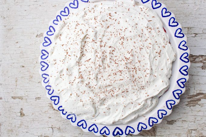 No Bake Strawberry Nutella Cream Cheese Pie