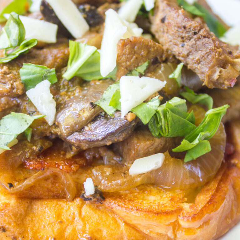Open Faced Steak Sandwich Featured Image