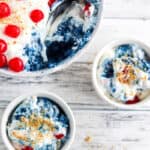 Patriotic Blueberry Jello Cheesecake Salad