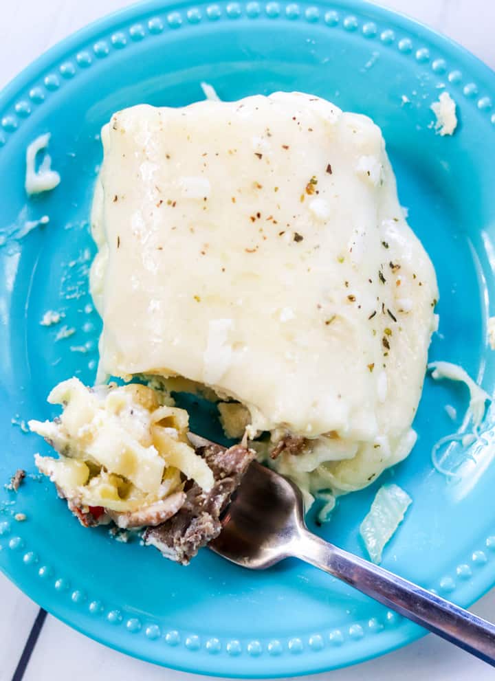 Philly Cheesesteak Lasagna Roll Ups