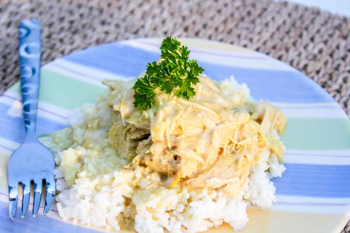 Photo of crockpot curry chicken