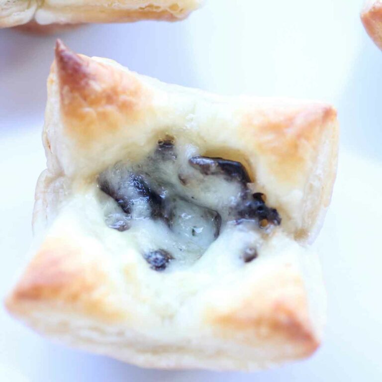 Portabella Mushroom and Brie Brunch Bites Easy Appetizer