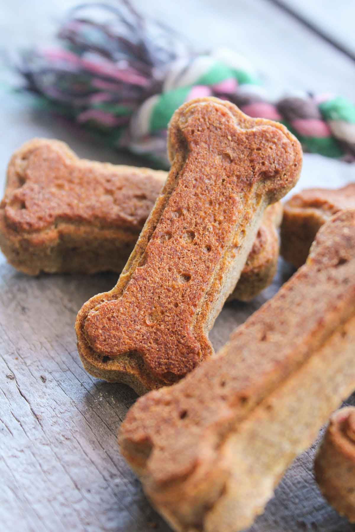 Pumpkin Peanut Butter Dog Treats - Wheat-Free