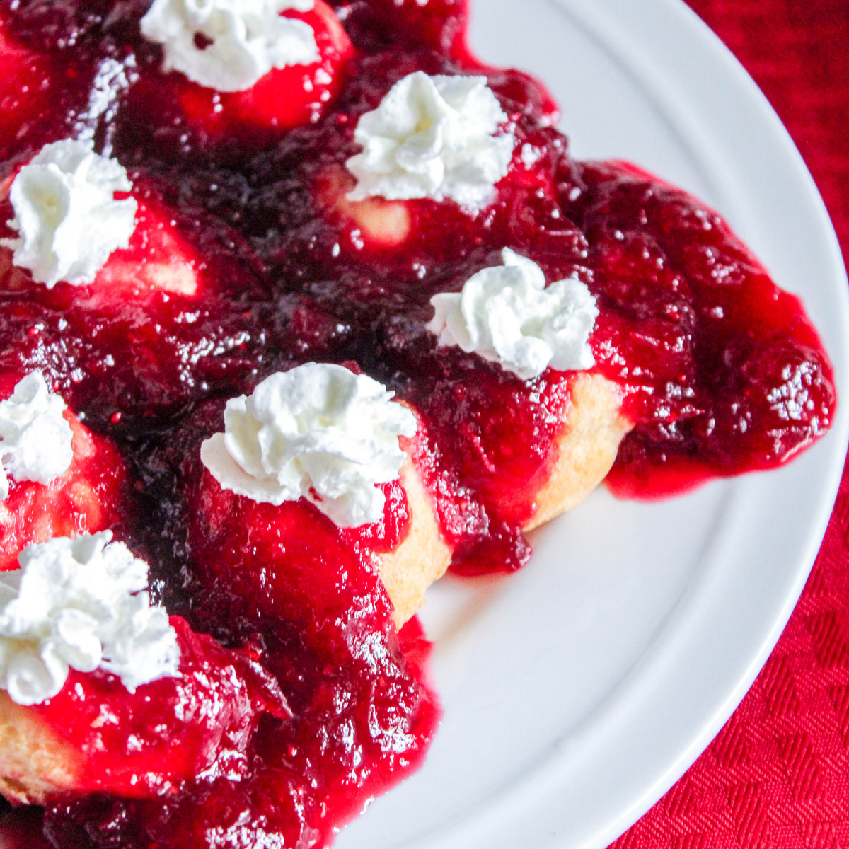 Pumpkin Spice Profiteroles With Warm Cranberry Red Wine Compote