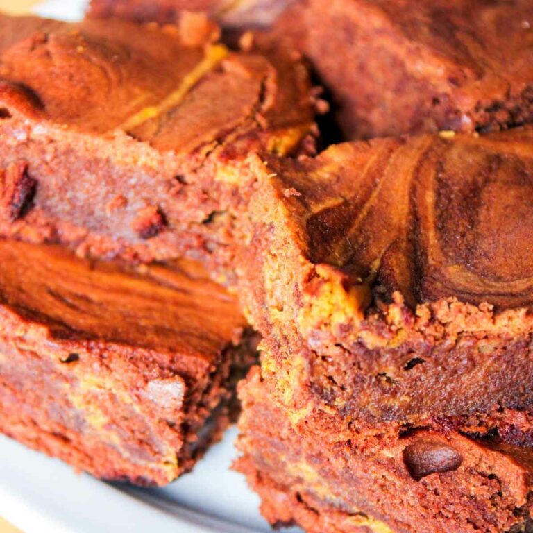 Pumpkin Swirl Cheesecake Brownies Featured Image