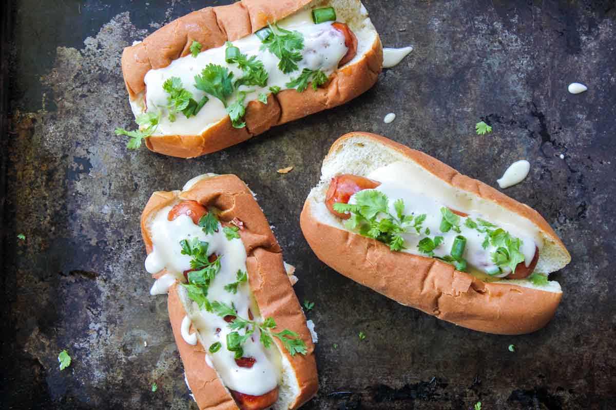 Queso Kielbasa Dogs