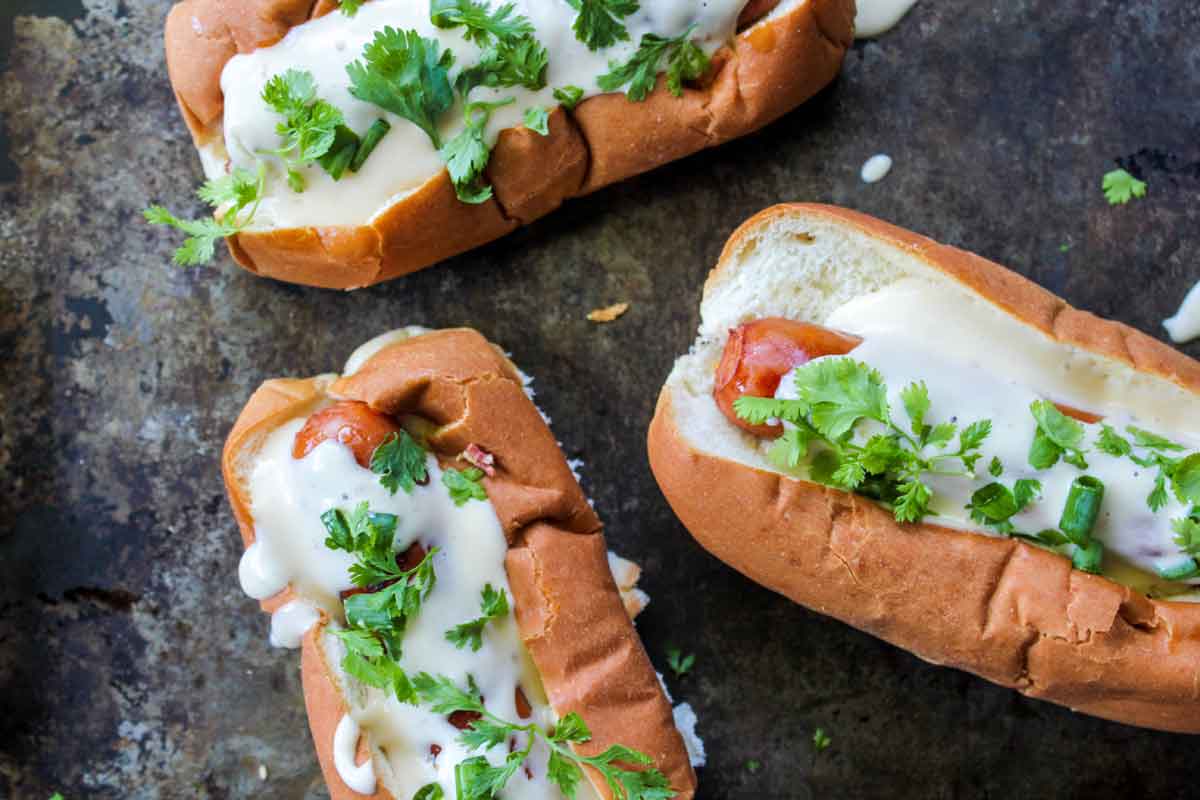 Queso Kielbasa Dogs