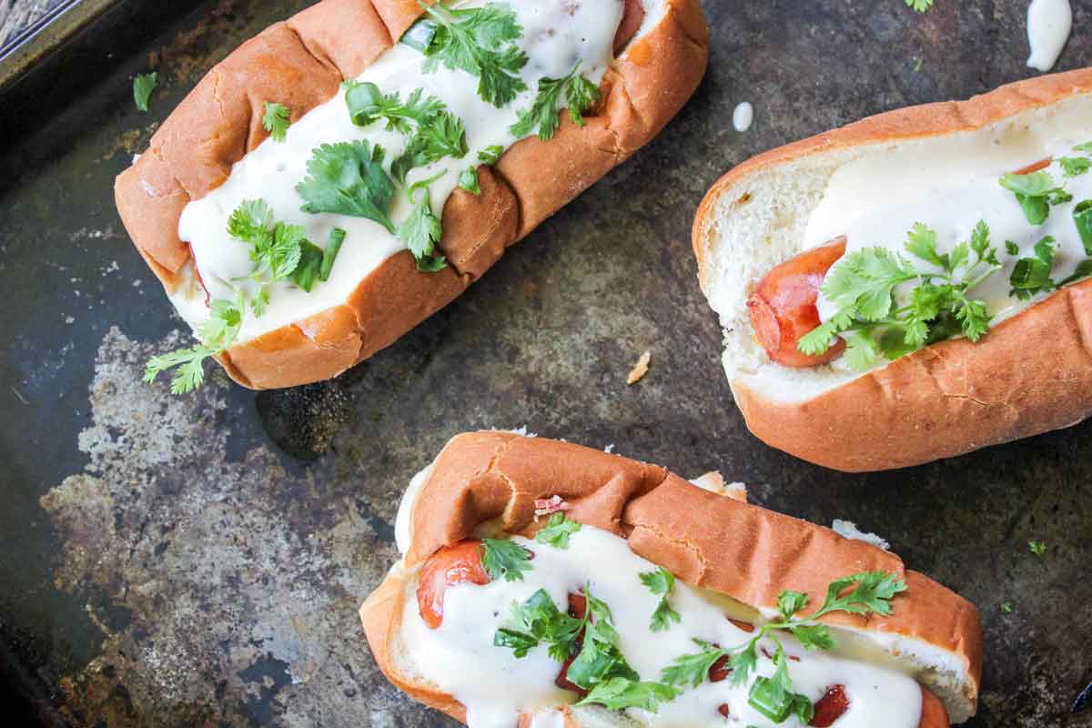 Queso Kielbasa Dogs