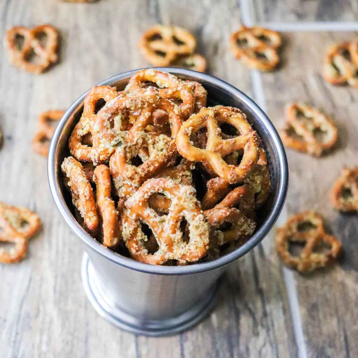Ranch Seasoned Pretzels Featured Image