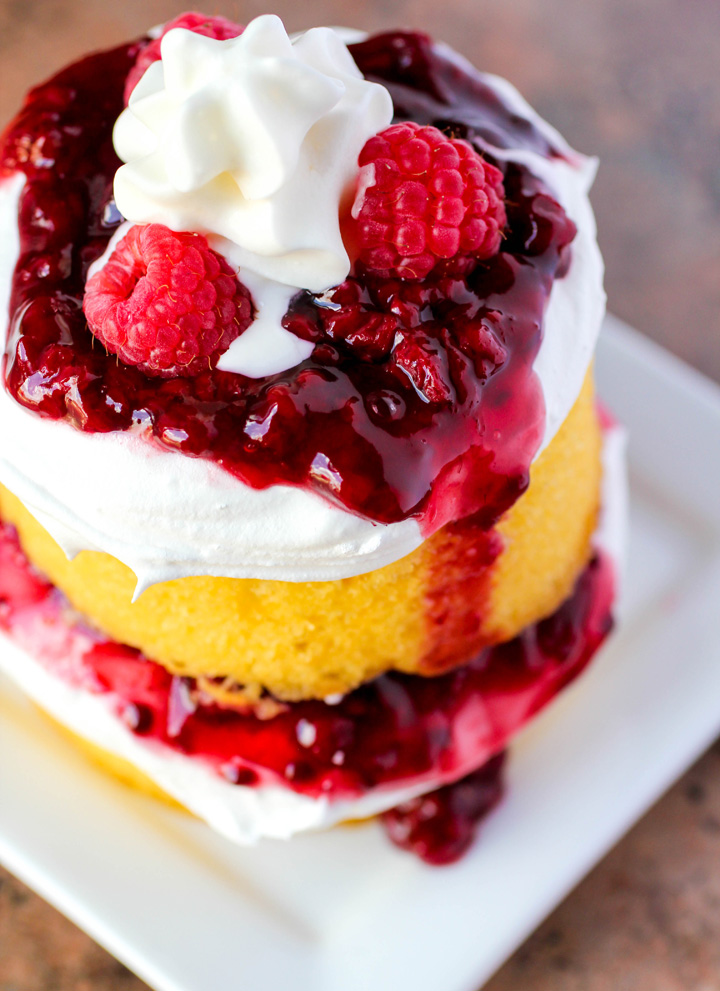 Raspberry Shortcake Double Stacks