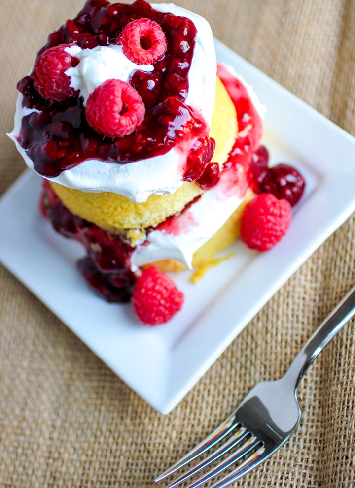 Raspberry Shortcake Double Stacks