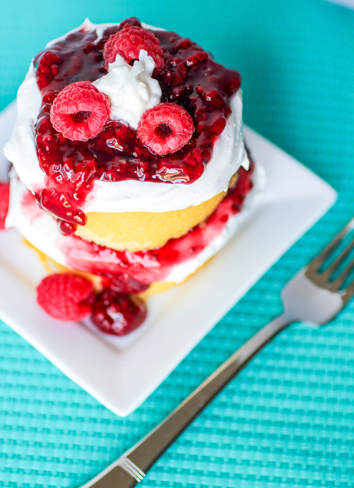 Raspberry Shortcake Double Stacks