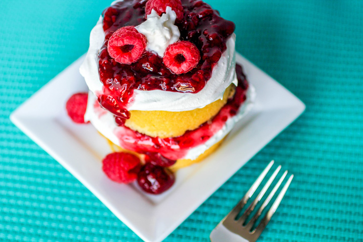 Raspberry Shortcake Double Stacks