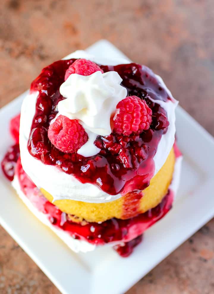 Raspberry Double Stack Shortcakes