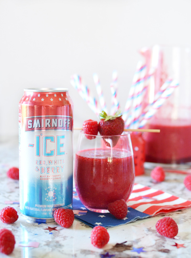 Red White & Berry Slushie