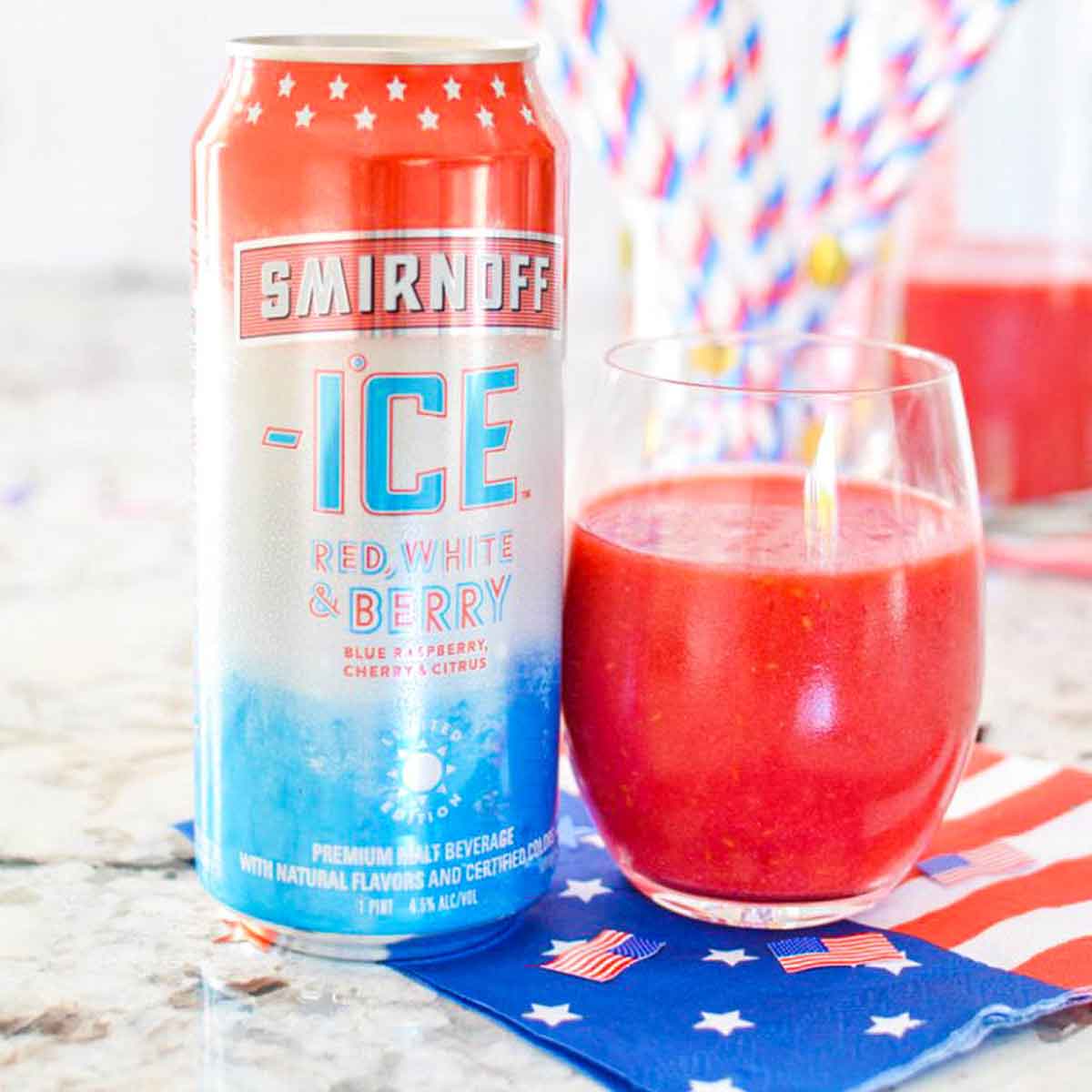 Red White & Berry Slushie