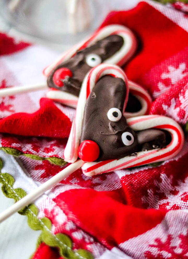 Reindeer Candy Cane Pops
