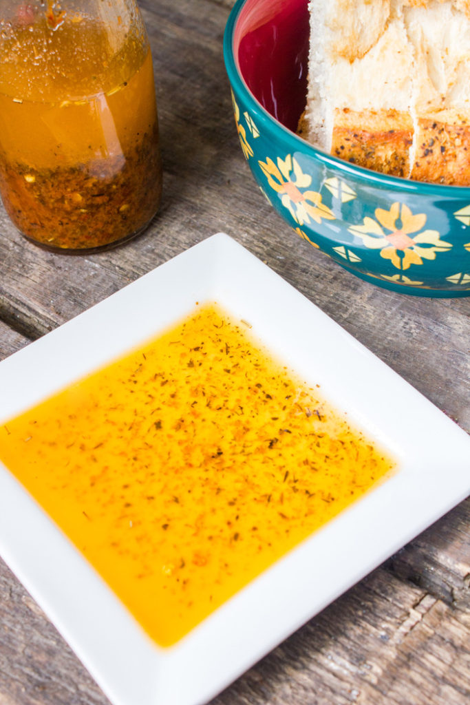 Restaurant Style Garlic and Herb Bread Dipping Oil