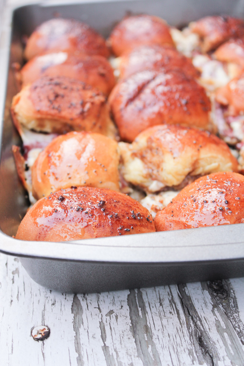 Saucy Roast Beef and Swiss Sliders