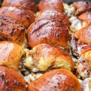 Saucy Roast Beef and Swiss Sliders