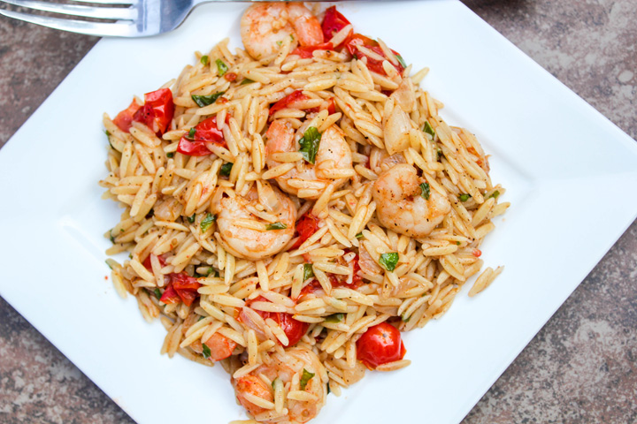 Shrimp and Orzo