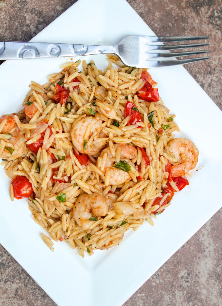 Shrimp and Orzo