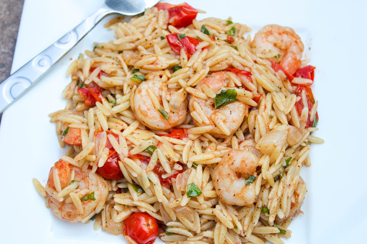 Shrimp and Orzo
