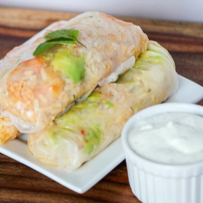 Shrimp Scampi Spring Rolls Featured Image