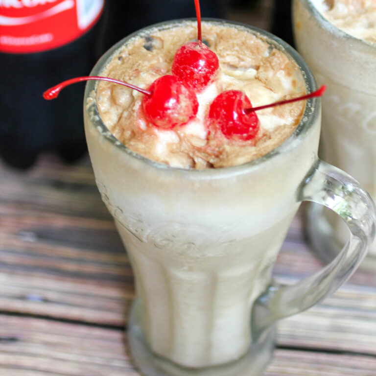 Simple Ice Cream Coke Floats Recipe FEATURED IMAGE