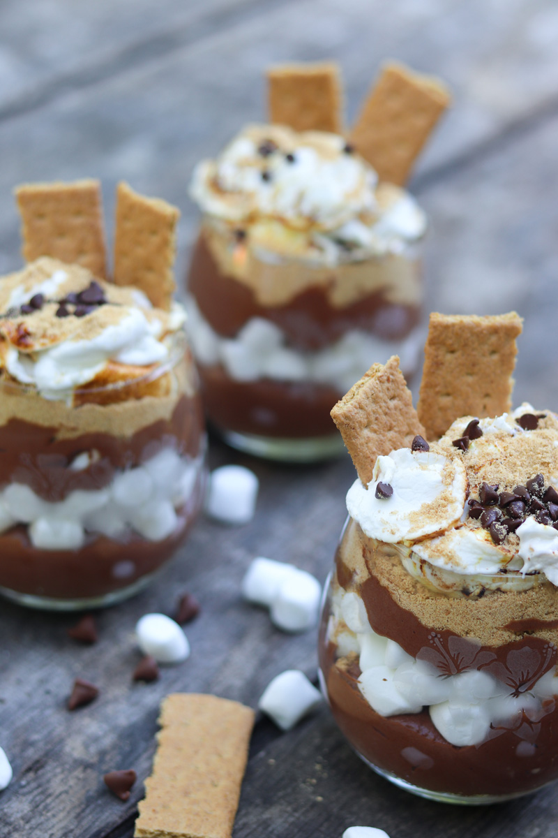 S'mores Mousse Parfaits