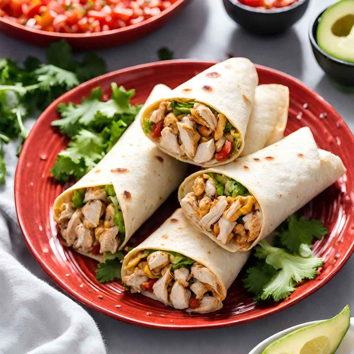 Southwestern Chicken Wraps Featured Image
