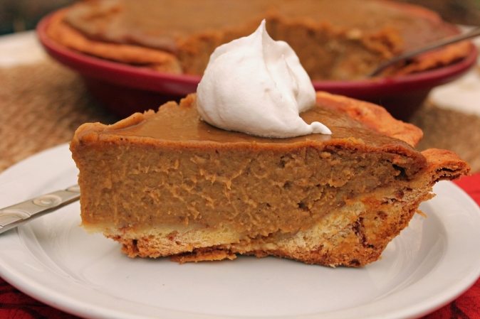 Spiced Pumpkin Pie with Cinnamon Roll Crust