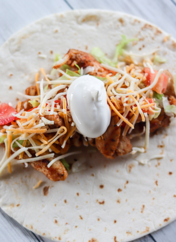 Spicy Cajun Griddle Chicken Tacos