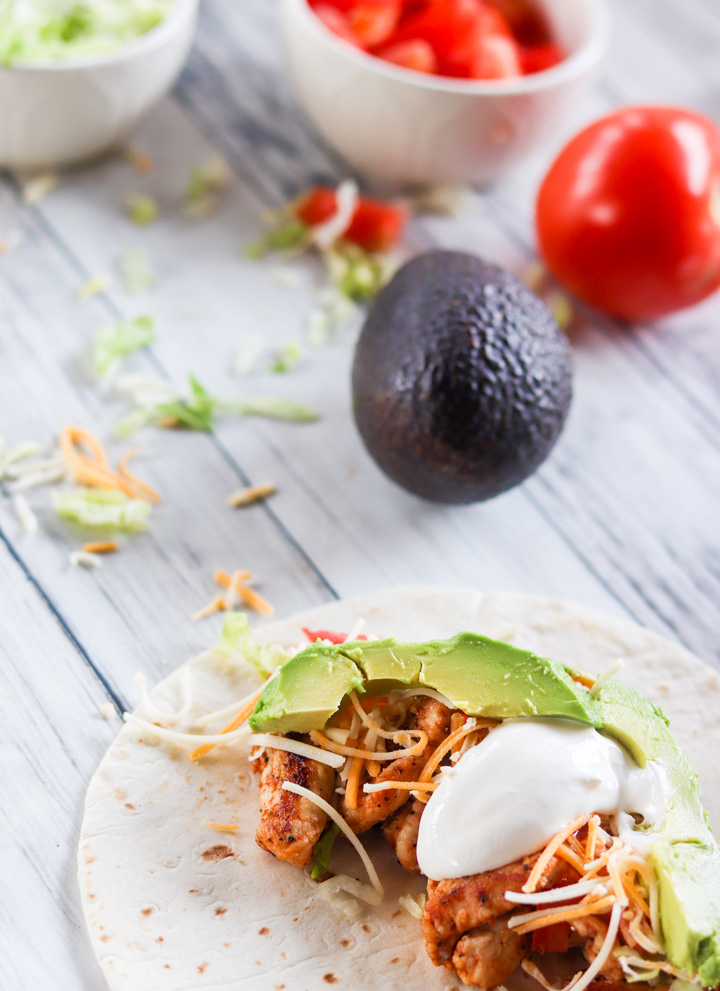 Spicy Cajun Griddle Chicken Tacos