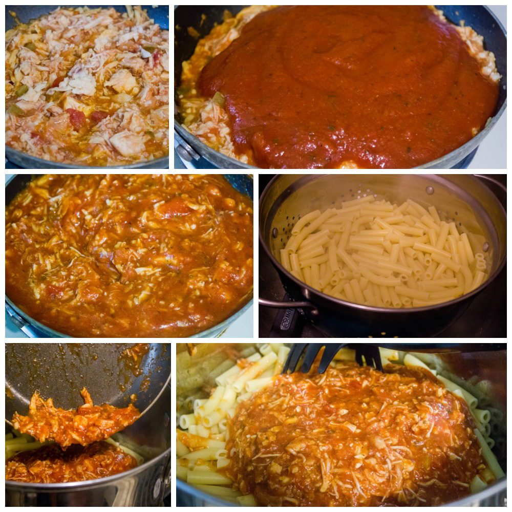 Southwestern Spicy Chicken Ziti Pasta