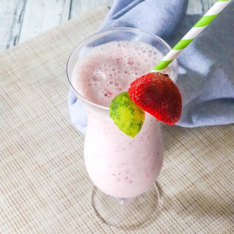 Strawberry Key Lime Milkshakes