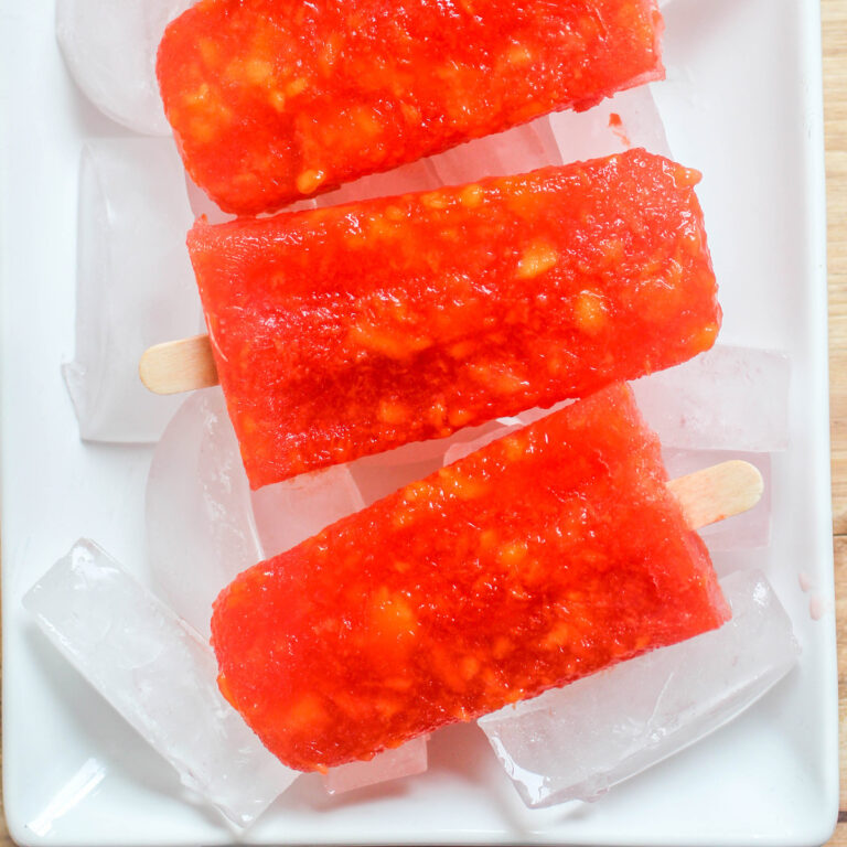 Strawberry Mango Margarita Popsicles Featured Image